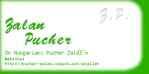 zalan pucher business card